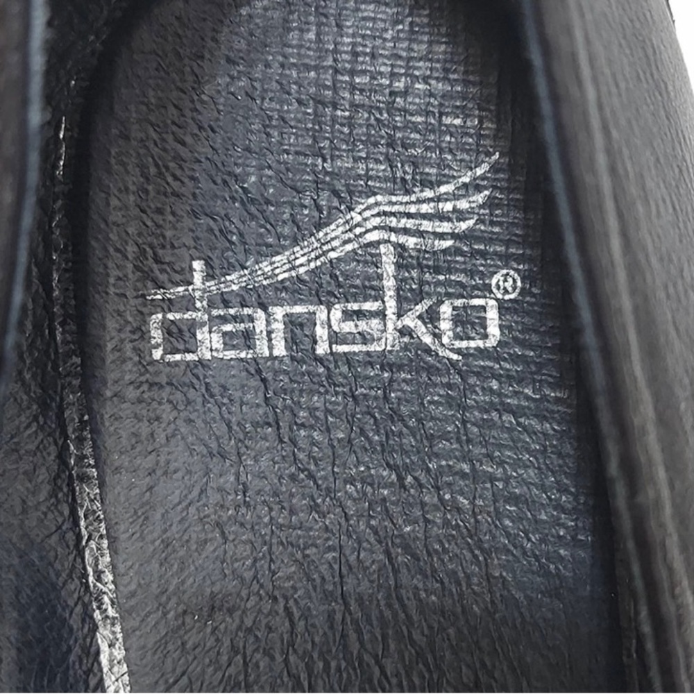 Dansko Debra Nappa Black Leather Loafers Shoes Size 41 US 10.5 / 11 - Picture 6 of 10